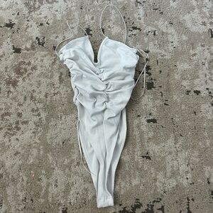 Zara White Bodysuit Size Medium